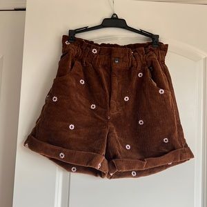 Madewell corduroy paper bag shorts BNWT size XS